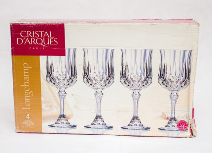 Cristal D'Arques Longchamp Crystal Wine Glasses