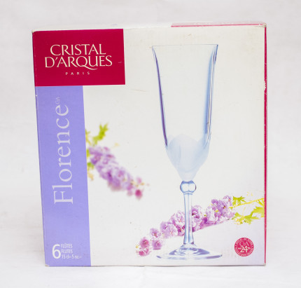 Cristal D'Arques Florence Crystal Champagne Flute Glasses
