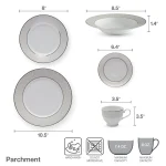 Mikasa 40-Piece Parchment Dinnerware Set - Image 2