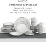 Mikasa 40-Piece Parchment Dinnerware Set - Image 5
